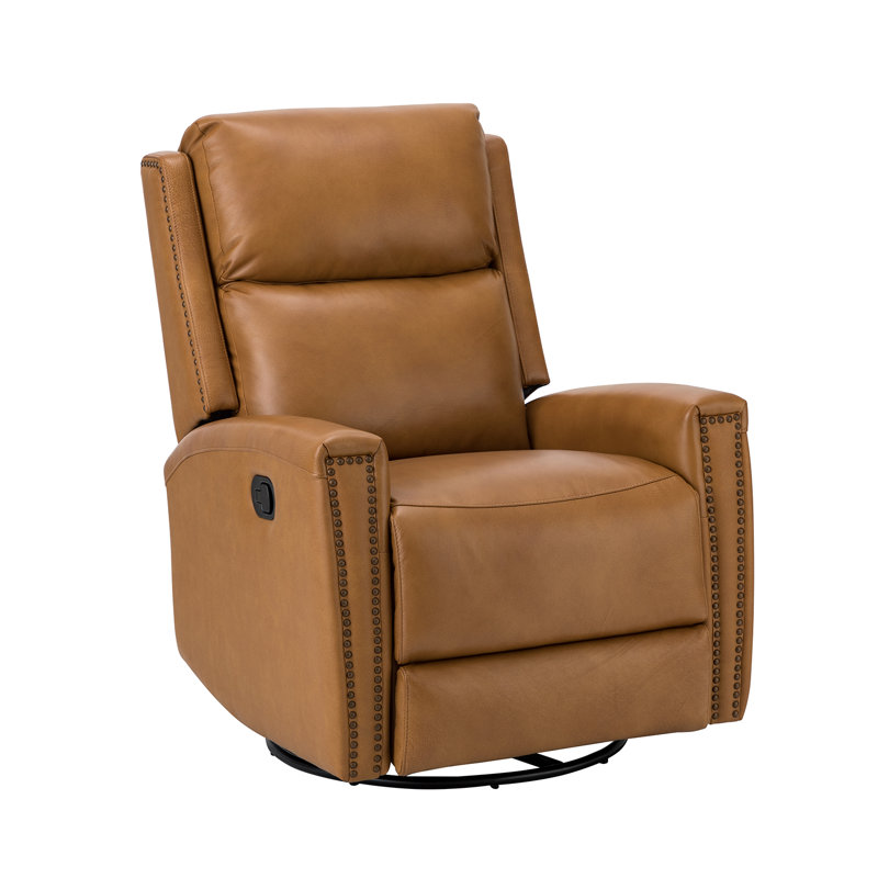 ARTFUL LIVING DESIGN Hilario 30.31'' Wide Genuine Leather Swivel Rocker Recliner & Reviews Wayfair